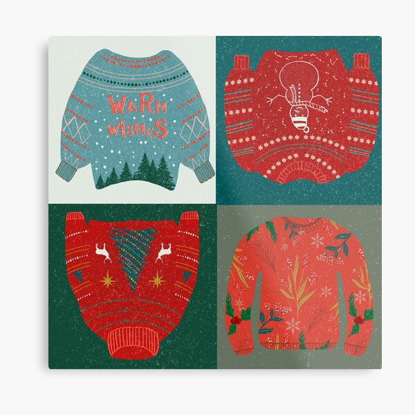 Warm wishes sweater Metal Print