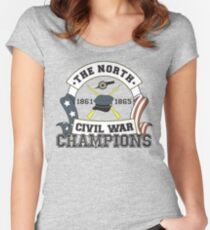 The North - Civil War Champions - Notherner Pride - Union Pride - Anti-Confederate Funny Shirt Women's Fitted Scoop T-Shirt