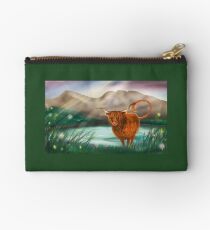 Hairy Coo at lochcarron ( non wide screen version ) Studio Pouch