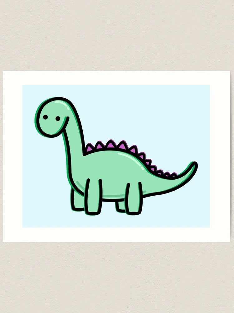 Cute Dino Art Board Print for Sale by hocapontas