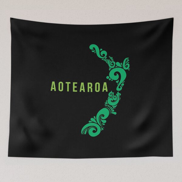 Item preview, New Zealand Map Aotearoa New Zealander Gift Idea designed and sold by vicoli-shirts.
