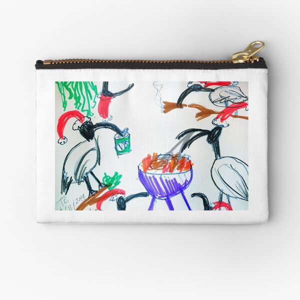 Bin Chicken Christmas Zipper Pouch