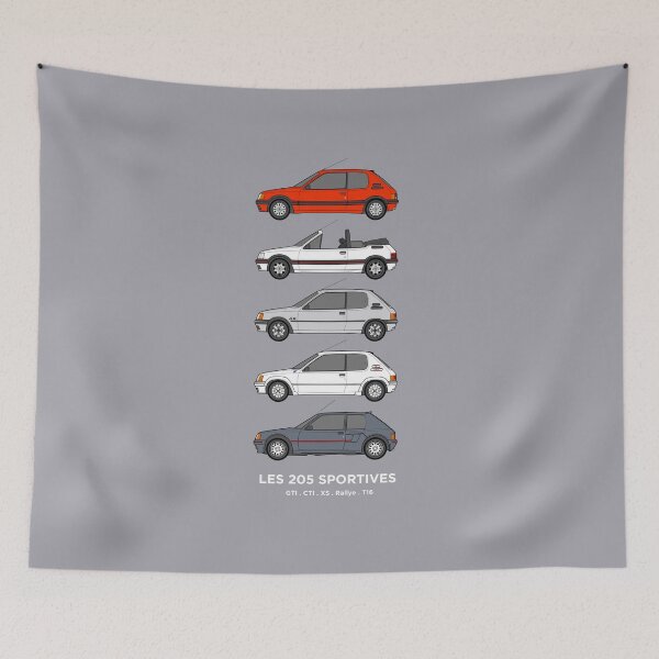 Item preview, Peu geot 205 Classic car collection designed and sold by RJWautographics.