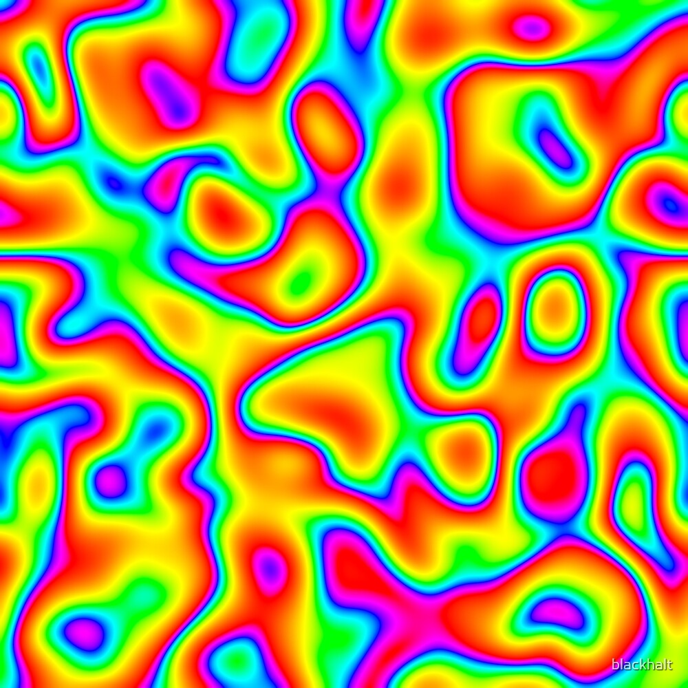 Rainbow Chaos Abstraction By Blackhalt Redbubble