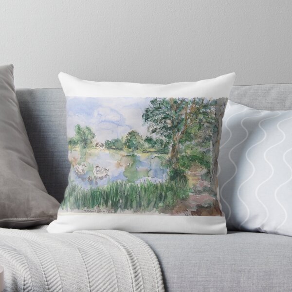 The Secret Lake Throw Pillow