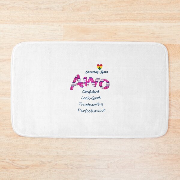 Item preview, Saturday Born Ghanaian Female Name 'Awo' in pink designed and sold by WhoWeAre.