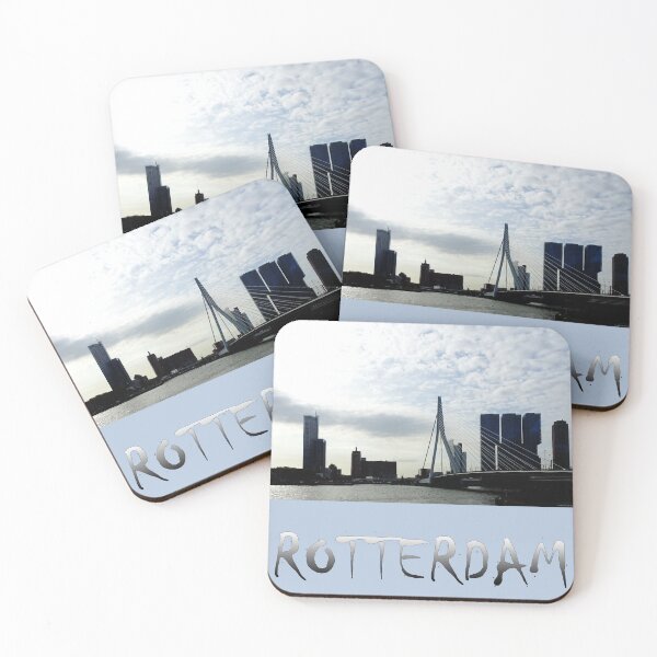 Item preview, Rotterdam harbour and Erasmus Bridge designed and sold by D. DAVID.
