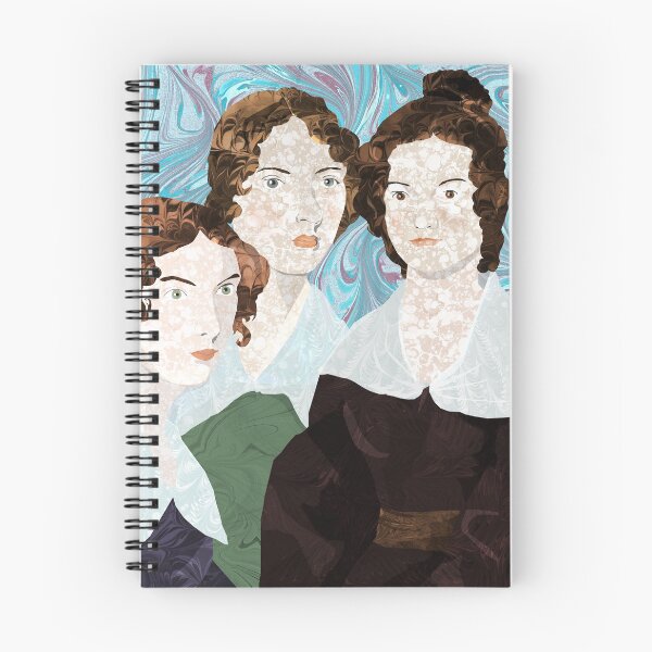 Item preview, Bronte Sisters in Marbled Bookbinding Paper designed and sold by MarbleCloud.