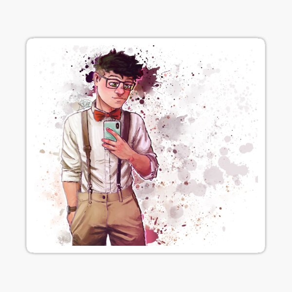 Crankgameplays Colour Splatter Sticker