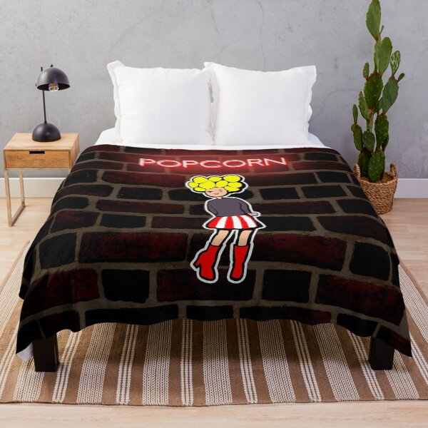 Item preview, popcorn girl in front of the wall designed and sold by robinm3.