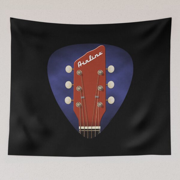 Item preview, GUITAR HEADSTOCK PICK ART - AIRLINE designed and sold by WOOFANG.