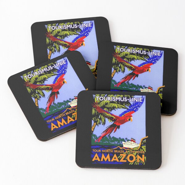 Item preview, BRAZIL : Amazon Vintage Tourism Advertising Print designed and sold by posterbobs.