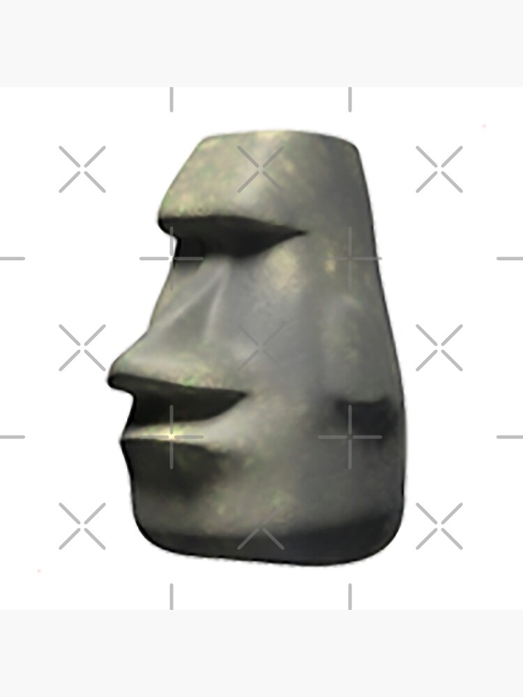 Easter Island Moyai Emoji Tote Bag By Amemestore Redbubble - welding mask welding mask roblox free transparent png