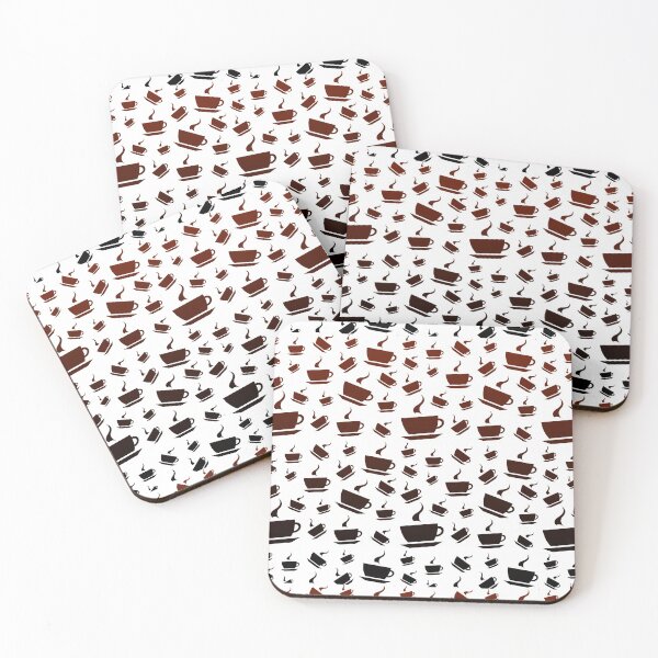 Item preview, Coffee Cup Pattern Image (Brown to Black) designed and sold by SassyClassyMe.