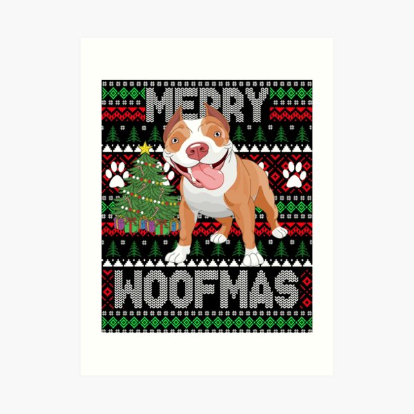 ugly christmas sweater pitbull