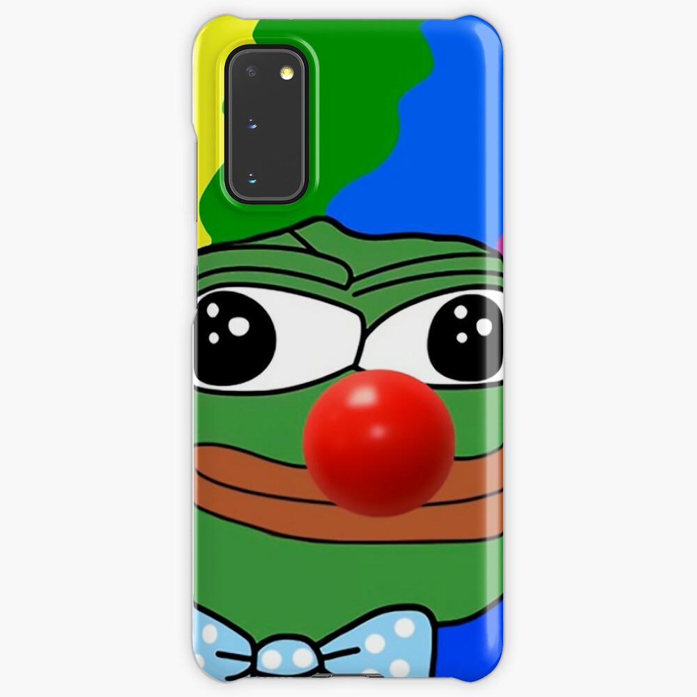 Pepe The Frog Clown Meme Case Skin For Samsung Galaxy By Amemestore Redbubble - roblox plus clown