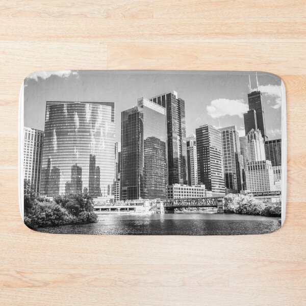 Item preview, Northwest Chicago Loop Buildings in Black and White designed and sold by PaulVelgos.