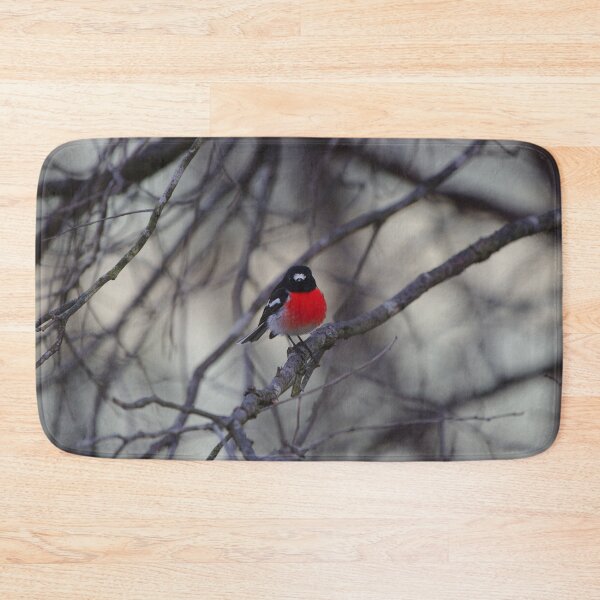 Item preview, Birds - A Red And Black Scarlet Robin Bird designed and sold by Jason Gilbert.