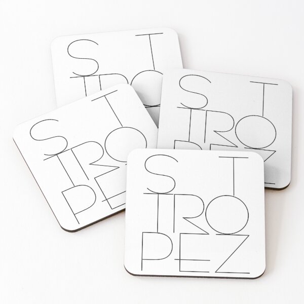 Item preview, St. Tropez text in black designed and sold by Robert Elfferich.