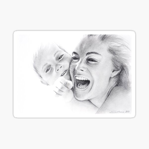Romy & David Sticker