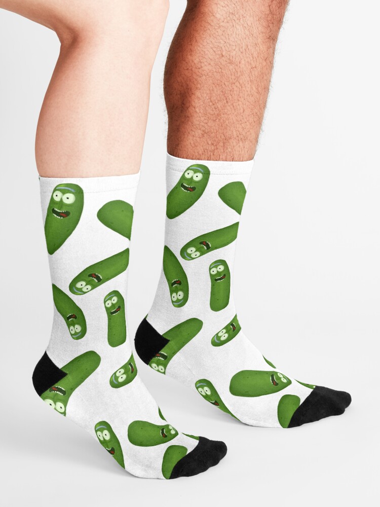 Alternate view of Pickle Riiiiick! Socks