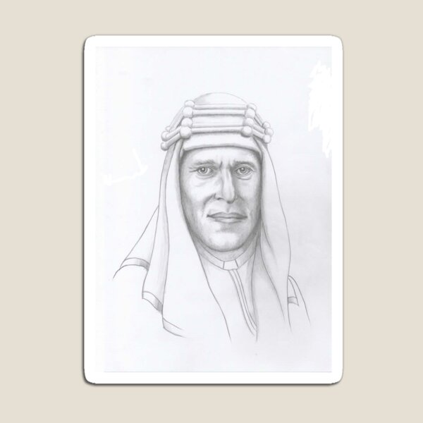 T.E.Lawrence (Lawrence of Arabia) in arab dress Magnet