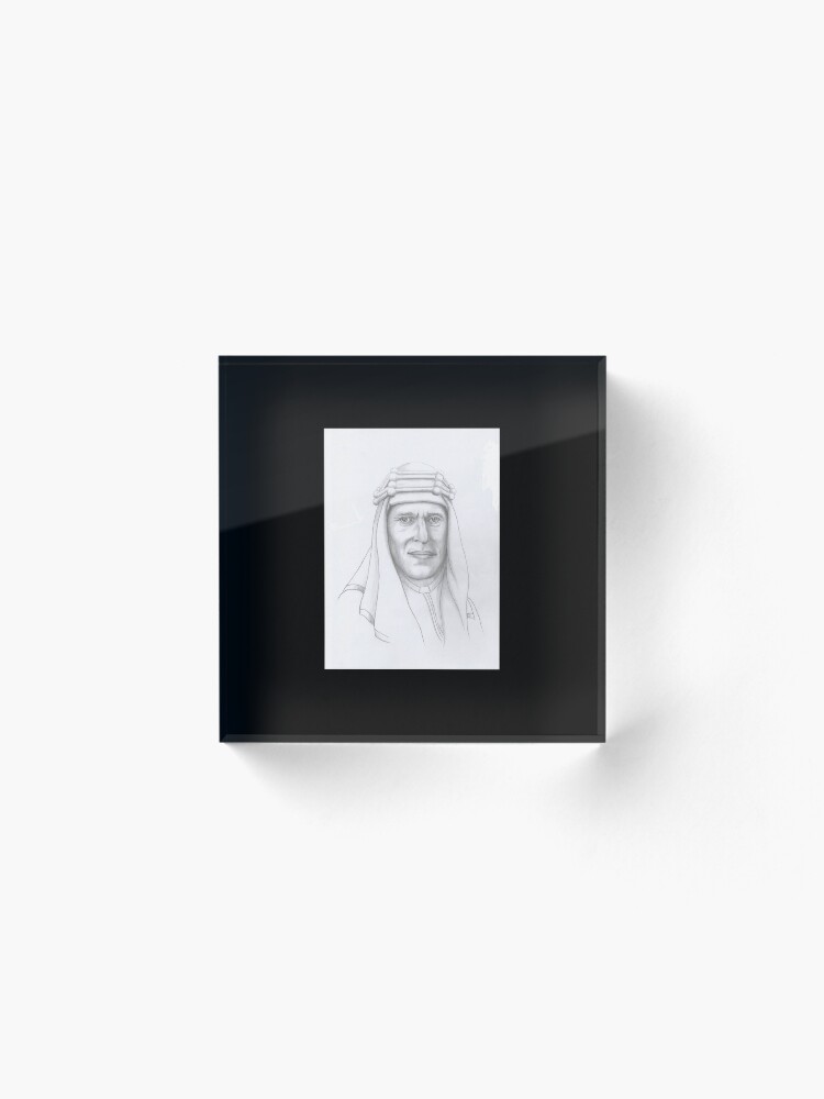 Alternate view of T.E.Lawrence (Lawrence of Arabia) in arab dress Acrylic Block