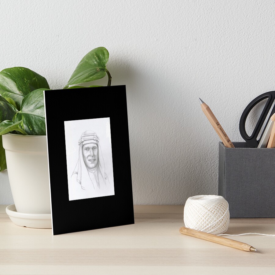 T.E.Lawrence (Lawrence of Arabia) in arab dress Art Board Print