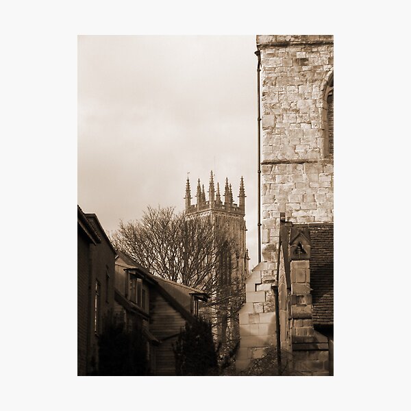 Minster View Sepia Photographic Print