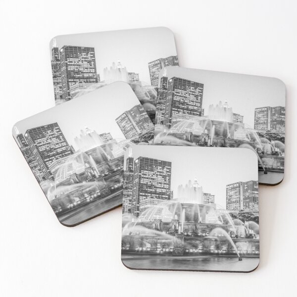 Item preview, Chicago Skyline in Black and White designed and sold by PaulVelgos.