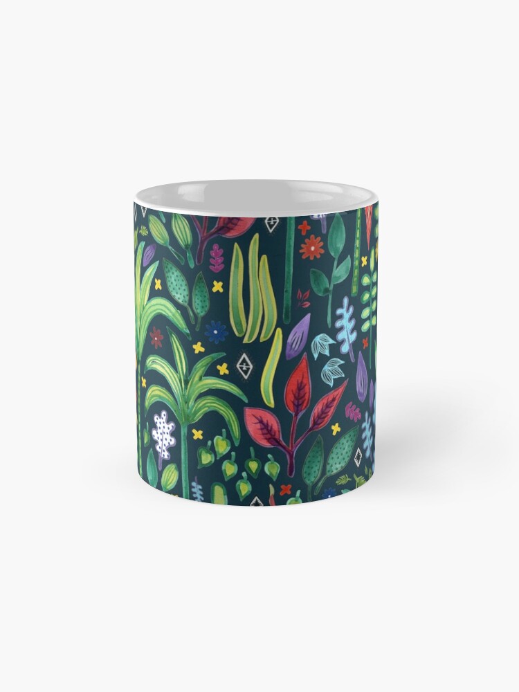 Alternate view of Jungle Flora - watercolour pattern by Cecca Designs Coffee Mug