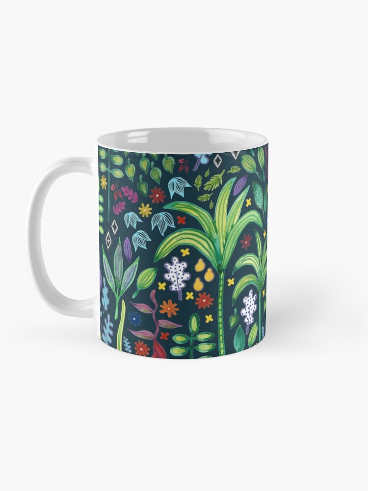 Alternate view of Jungle Flora - watercolour pattern by Cecca Designs Coffee Mug