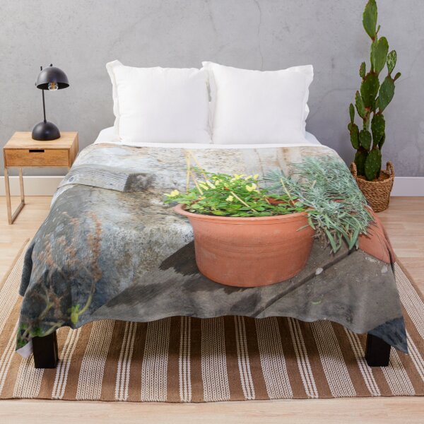 Item preview, Herbs and Pots Against A Stone Wall  designed and sold by Niina  Niskanen.