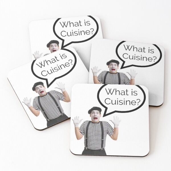 Item preview, Mime preguntando "¿Qué es la cocina?" designed and sold by StanSquared.
