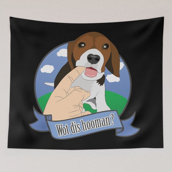 Item preview, Beagle biting finger - Wot dis hooman? designed and sold by Kam-designs.