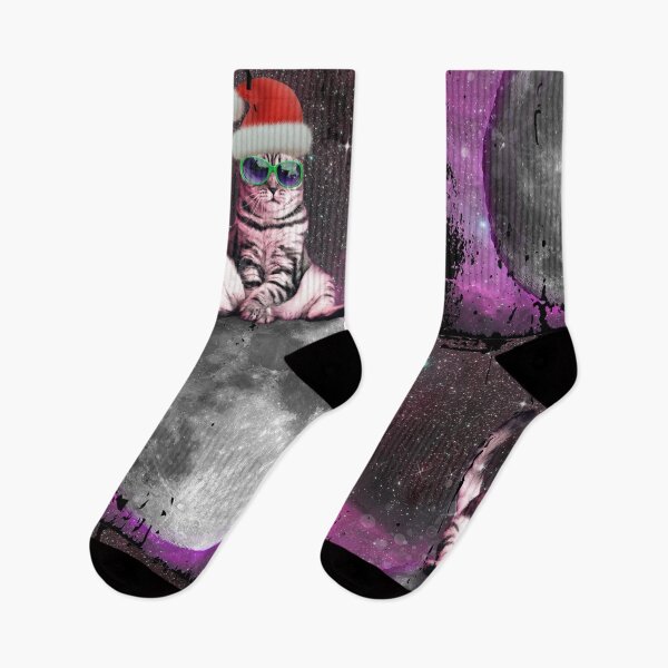 Item preview, disstressed cat christmas nebula designed and sold by Scoopivich.