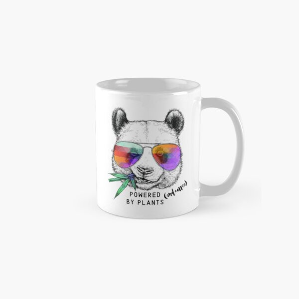 Powered by Plants (and coffee!) Panda Classic Mug