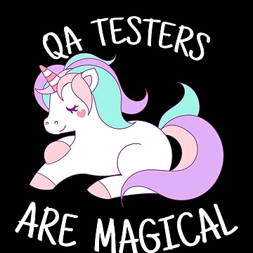 Imagen de la obra Unicorn QA Testers are Magical - QA Tester Gift de Ripper19