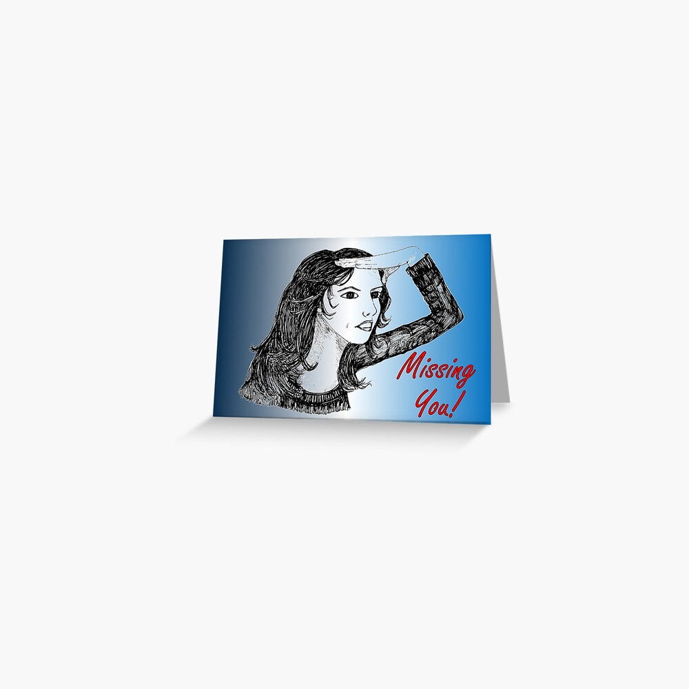 Searching - Missing You Card Greeting Card