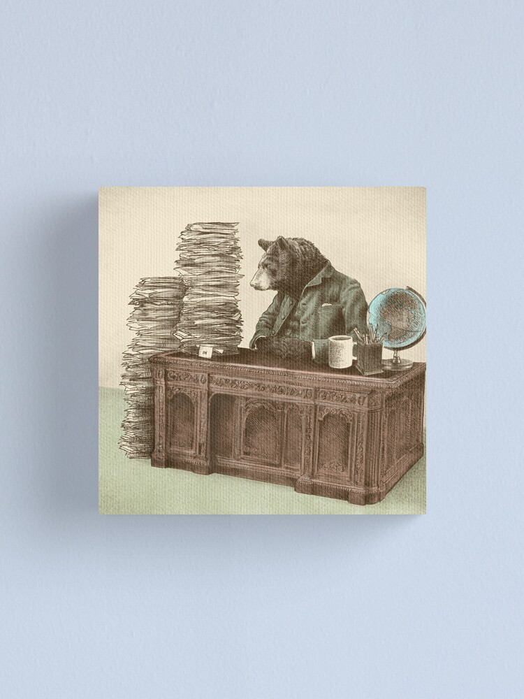 Alternate view of Bearocrat Canvas Print