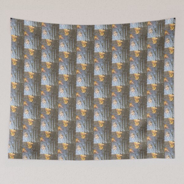 Item preview,   Tire tracks on wet asphalt with yellow leaves designed and sold by walterfest.