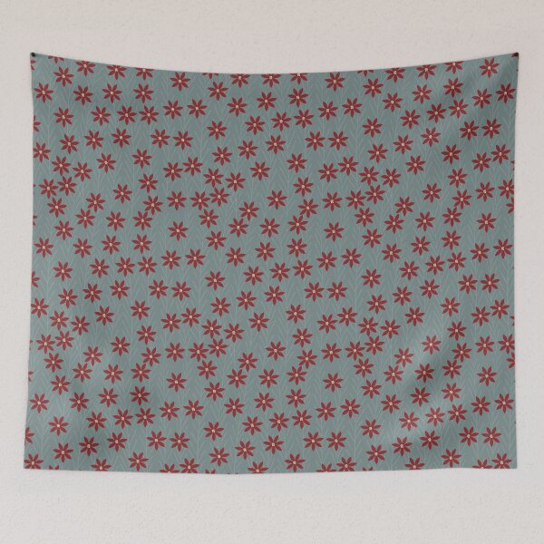 Item preview, Farmhouse Chic: Red Floral designed and sold by Jennifer Labre.