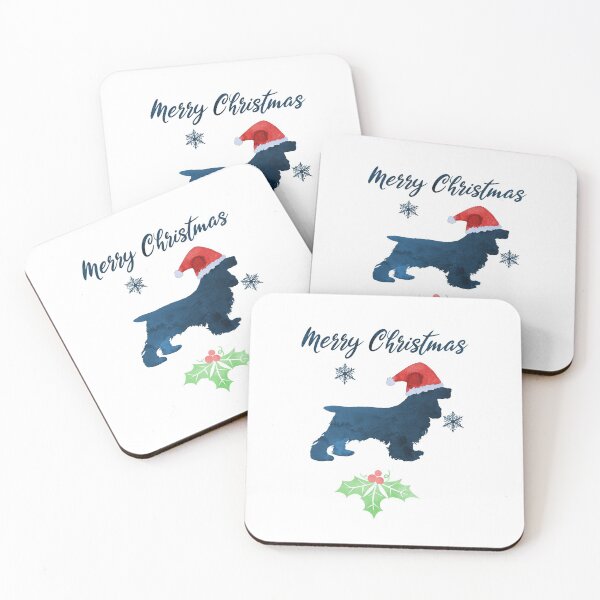 Item preview, Merry Christmas Dog - Cocker Spaniel designed and sold by TheJollyMarten.