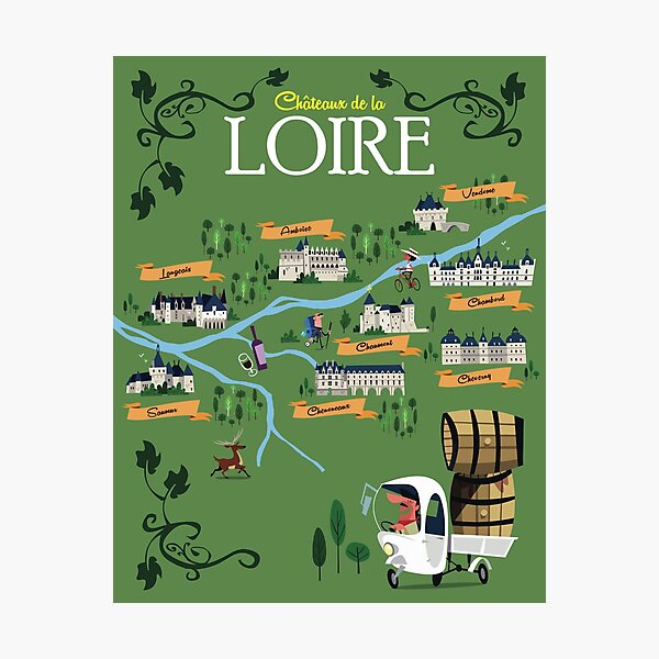 Item preview, Chateaux de la Loire poster designed and sold by GAGodel.