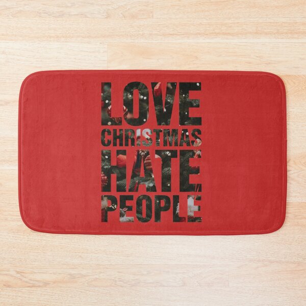 Item preview, Love Christmas Hate People Christmas Tree Cut Out designed and sold by thetshirtworks.