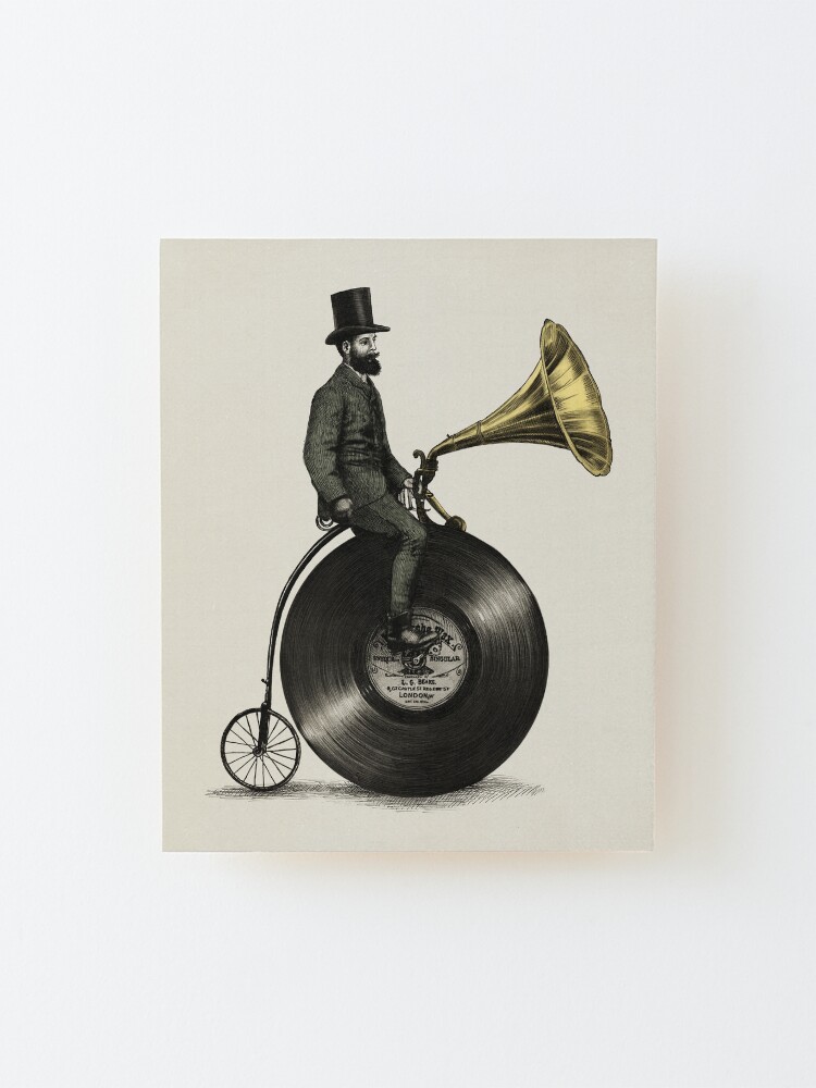 Alternate view of Music Man Mounted Print