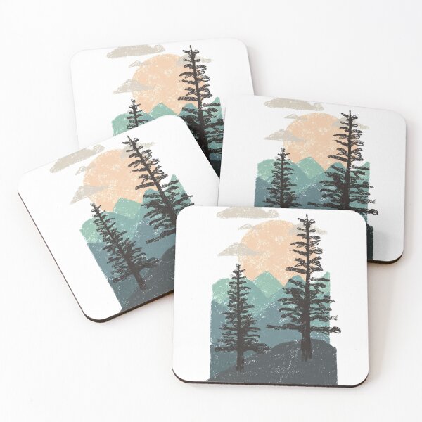 Item preview, Pine Tree Scenery Mountain Landscape designed and sold by annielinnart.