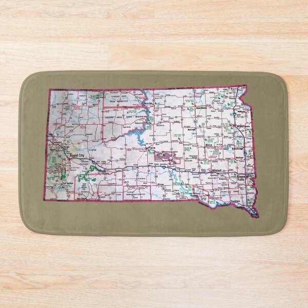 Item preview, South Dakota Roadmap designed and sold by Havocgirl.