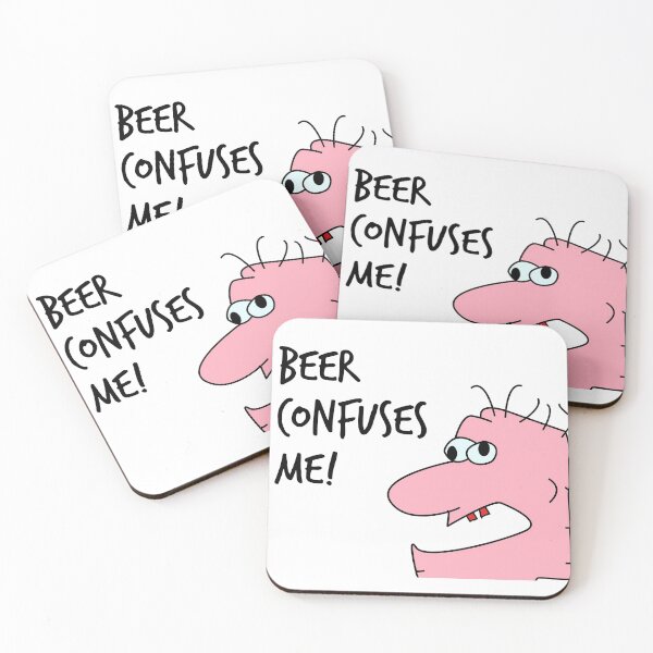 Item preview, Beer Confuses Me (Funny Quote Cartoon) designed and sold by SassyClassyMe.