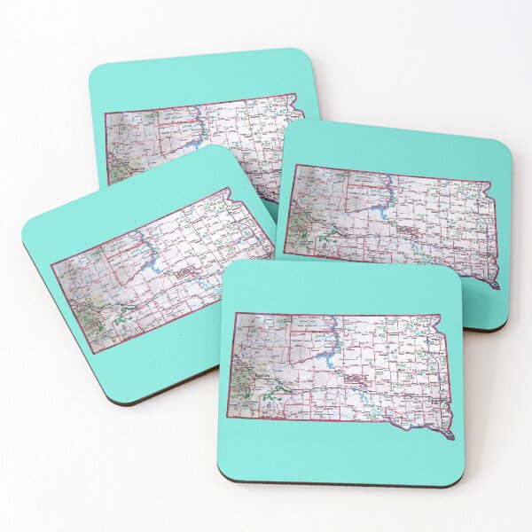 Item preview, South Dakota Roadmap designed and sold by Havocgirl.